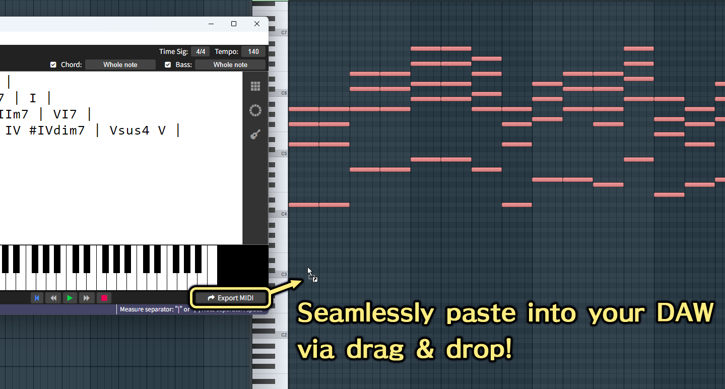 Direct drag & drop to DAW!
