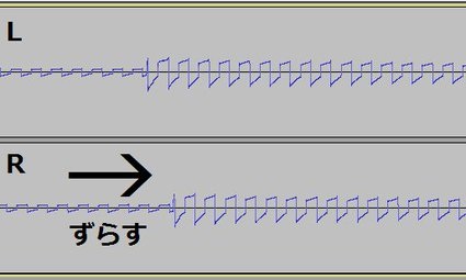 L R→ずらす